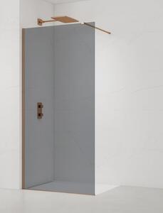 SAT Walk-in zuhanyparaván 80 cm szálcsiszolt rose gold SATBWI80KSPRRG