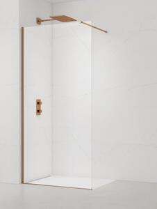 SAT Walk-in zuhanyparaván 60 cm szálcsiszolt rose gold SATBWI60PRRG