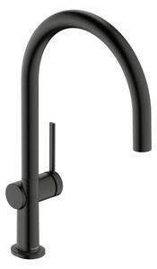 Hansgrohe Talis mosogató csaptelep forgó karral csiszolt fekete króm 72804340
