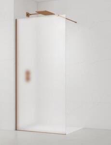 SAT Walk-in zuhanyparaván 80 cm szálcsiszolt rose gold SATBWI80MSPRRG