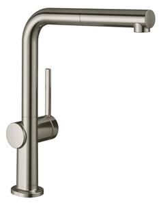 Hansgrohe Talis mosogató csaptelep kihúzható zuhanyzóval rozsdamentes acél megjelenés 72845800