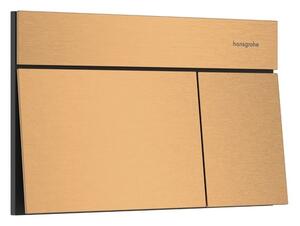 Vezérlő gomb Hansgrohe iFrame Element E fémből szálcsiszolt bronz matt felülettel 66003140