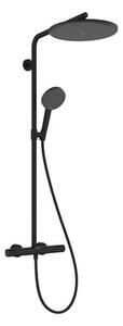 Hansgrohe Raindance Alive S Puro zuhanyrendszer termosztátos csapteleppel matt fekete 24594670