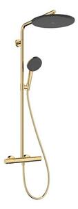 Hansgrohe Raindance Alive S Puro zuhanyrendszer termosztátos csapteleppel fényes arany megjelenés 24594990