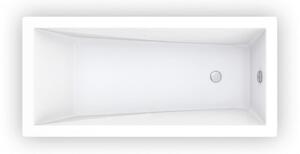 Téglalap alakú kád Roth Kubic 130x70 cm akrilát bal és jobb is 9360000