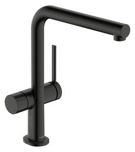 Hansgrohe Talis mosogató csaptelep elzárószeleppel csiszolt fekete króm 72827340