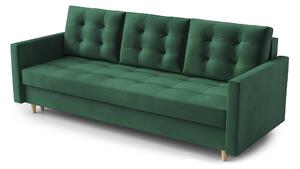 Háromszemélyes kanapé Saveta (sötétzöld). 1065754