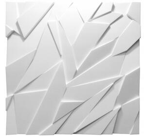 Dekoratív 3D polisztirol falpanel Glass fehér