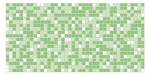 3D PVC falpanel Mosaic Green - zöld mozaik