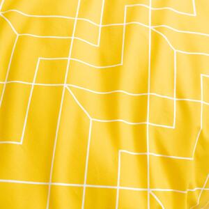 Goldea pamut ágyneműhuzat - mozaik mintás, sárga alapon 140 x 200 és 70 x 90 cm
