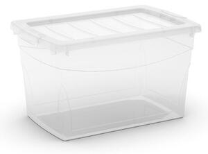 Omnibox M műanyag tárolódoboz 30L átlátszó 47x30x28 cm