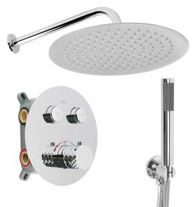 Rea Lungo Diamond, falsík alatti zuhanyszett termosztátos keverőcsappal + BOX, REA-P6967