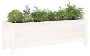 VidaXL fehér tömör fenyőfa kerti magaságyás 119,5x40x39 cm