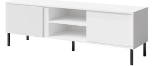 TV asztal/szekrény Munkki 6 (fehér + fekete). 1087329