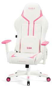 Kido by Diablo X-Ray 2.0 gamer szék gyerekeknek: fehér-rózsaszín