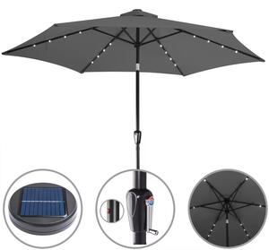 Deuba LED napernyő Miami Ø270 cm - antracit