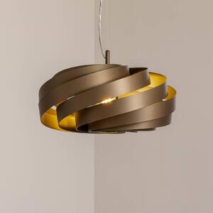 Euluna Vento függőlámpa, kávébarna, Ø 50 cm, dimmelhető, Barna / rozsda, Nappali / Étkező, fém, Modern