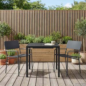 VidaXL Kültéri Bútor Szett 3 db Antracitszürke Acél