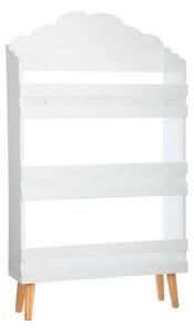 Felhő fehér könyvespolc – 3 polccal (58 x 18 x 100 cm)