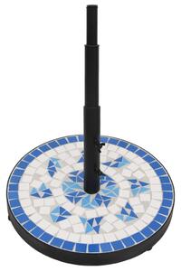 VidaXL kék és fehér kerek napernyő talp 12 kg