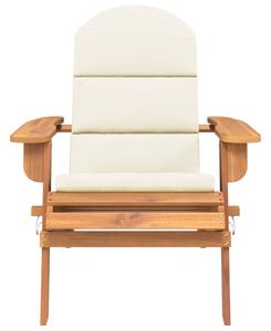 VidaXL tömör akácfa Adirondack kerti szék párnával