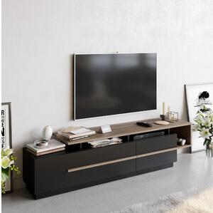 TV asztal/szekrény Pria (fekete + dió). 1088307