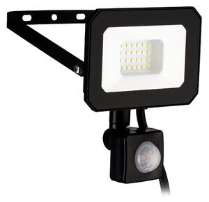 LED reflektor , 20W , természetes fehér , fekete , alumínium , üveg , mozgásérzékelős , IP44 , EGLO , ECO RANGE , RISACCA-E , 74015