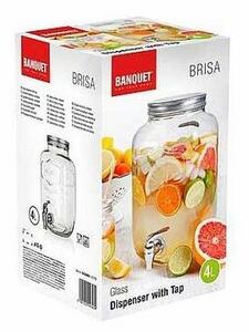 Banquet BRISA üveg italadagoló csappal, 4 l