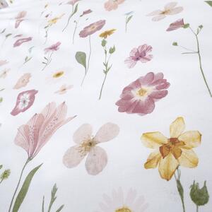 Wild Flowers fehér-rózsaszín ágyneműhuzat, 135 x 200 cm - Catherine Lansfield