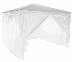 Kerti partisátor, fehér, 3x3 m, TEKNO TYP 1