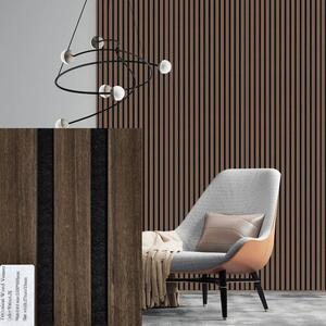 FREJA Design akusztikai falpanel 100x60x2,2cm. Walnut JK - Egyedi méretre is levágjuk - 100x60x2,2cm , Walnut JK