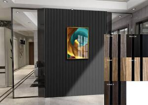 FREJA Dekoratív Akusztikus falpanel 200x60x2,2cm. Egyedi méretre is levágjuk - 100x60x2,2cm , Black Oak