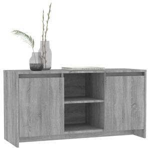 Modern TV-szekrény - Sonoma Szürke - 102x37,5x52,5 cm
