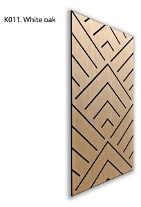 Freja V mintás akusztikus falipanel 120x60x0,9cm - világos tölgy - sötét tölgy