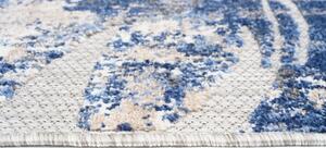 Kék FROSTY Blue pálma mintás szőnyeg Méret: 80x150 cm