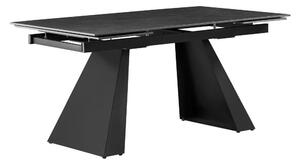 Széthúzható étkezőasztal 160 SALAD (grafit + fekete ) (6-8 fő részére). 1091465
