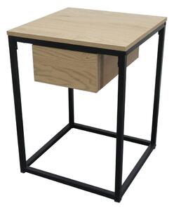 Kézi asztal MALAK (tölgy + fekete). 1091602
