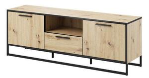 TV asztal/szekrény Bruck (artisan tölgy + fekete). 1091811