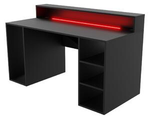 LED Íróasztal Myst (fekete)
