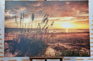 Kép naplemente tengerparton - 60x40