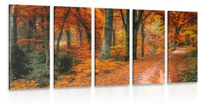 5-részes kép erdő ősszel