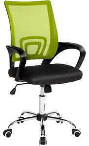 Tectake 401790 marius irodai szék - fekete/zöld