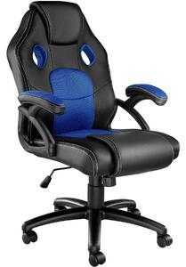 Tectake 403453 mike sportos irodai szék - fekete/kék