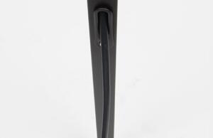 Fekete állólámpa ZUIVER TRIPOD szürke búrával 157 cm
