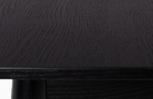 Fekete kőris összecsukható étkezőasztal ZUIVER GLIMPS 120/162x80 cm