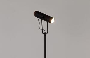 Fekete fém állólámpa ZUIVER MARLON 136 cm