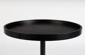 Fekete tölgy oldalas asztal ZUIVER JASON 46 cm