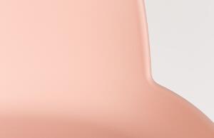 Rózsaszín műanyag bárszék ZUIVER ALBERT KUIP 65cm