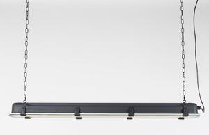 Fekete fém ipari függőlámpa ZUIVER GTA XL 130 cm