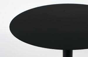 Fekete fém oldalasztal ZUIVER SNOW ROUND 35 cm